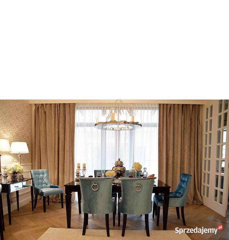 Stół glamour drewniany rozkładany lakierowany Warszawa