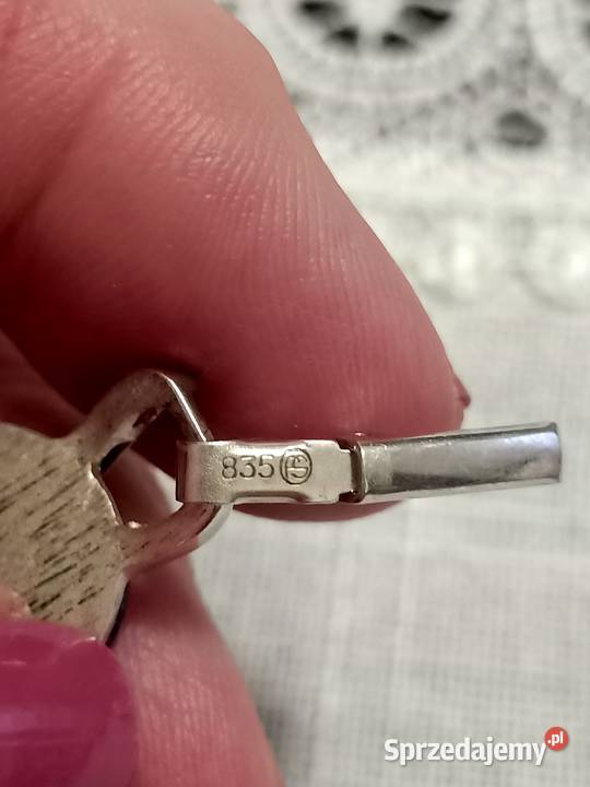 Srebrna bransoletka z kamieniem Wodzisław Śląski sprzedam