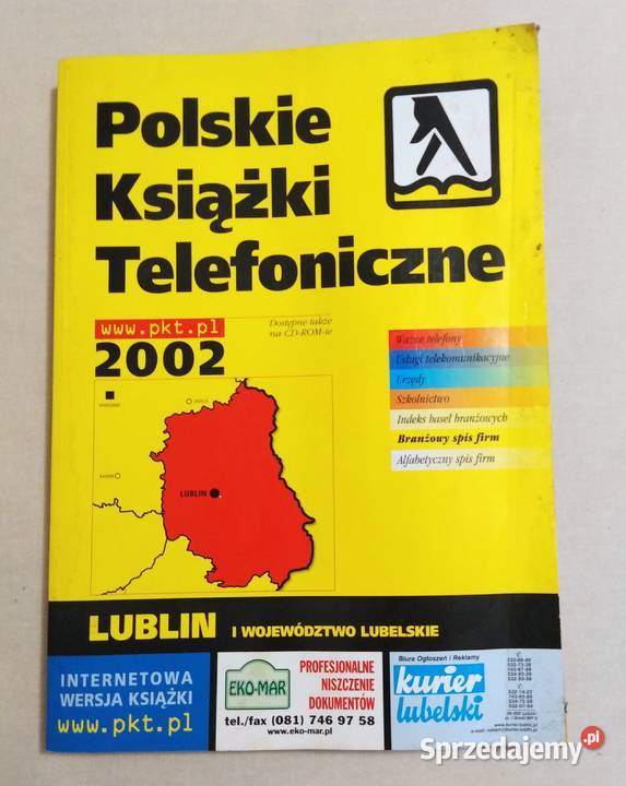 Stara Książka Telefoniczna Lublin i Województwo Lubelskie –