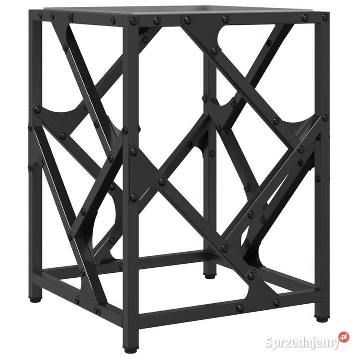 Stolik kawowy z czarnym szklanym blatem 30x30x41 mazowieckie Warszawa