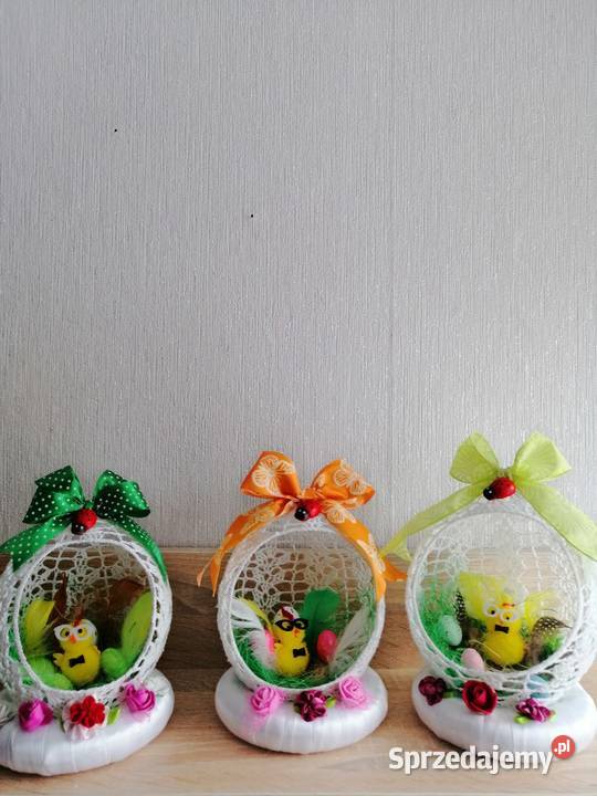 Stroik świąteczny wielkanocny wykonany Katowice