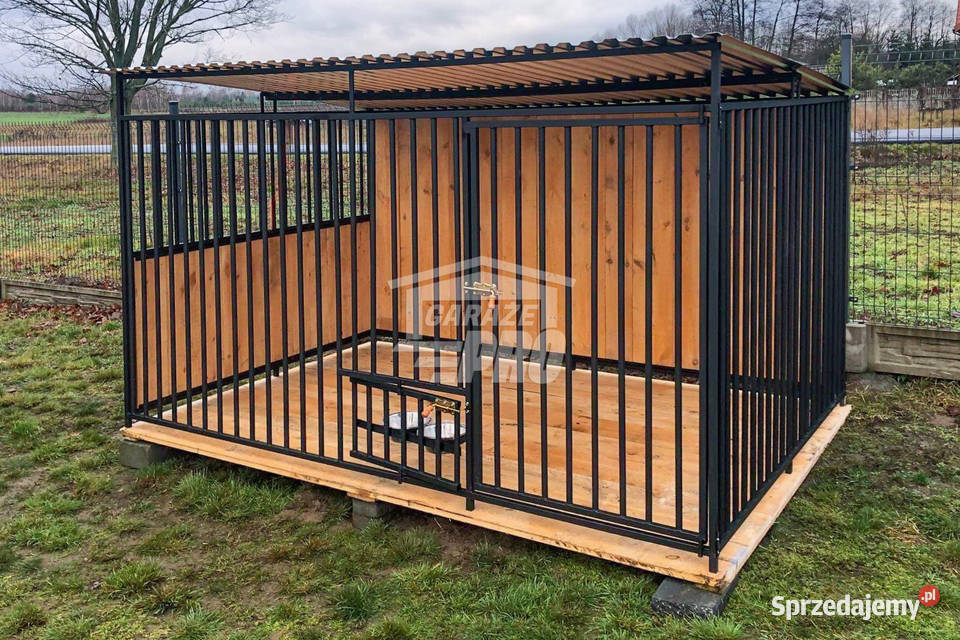 Kojec Psów 25x2m Uchwyt na miski podłoga ściany