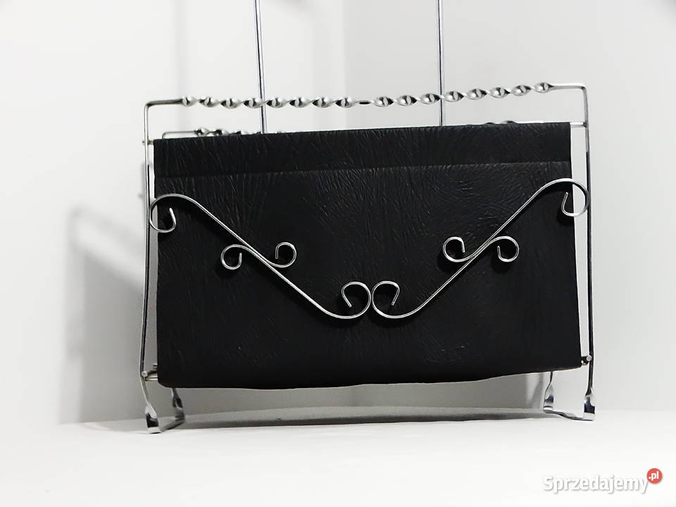 Elegancki stojak na gazety niklowany z Biłgoraj