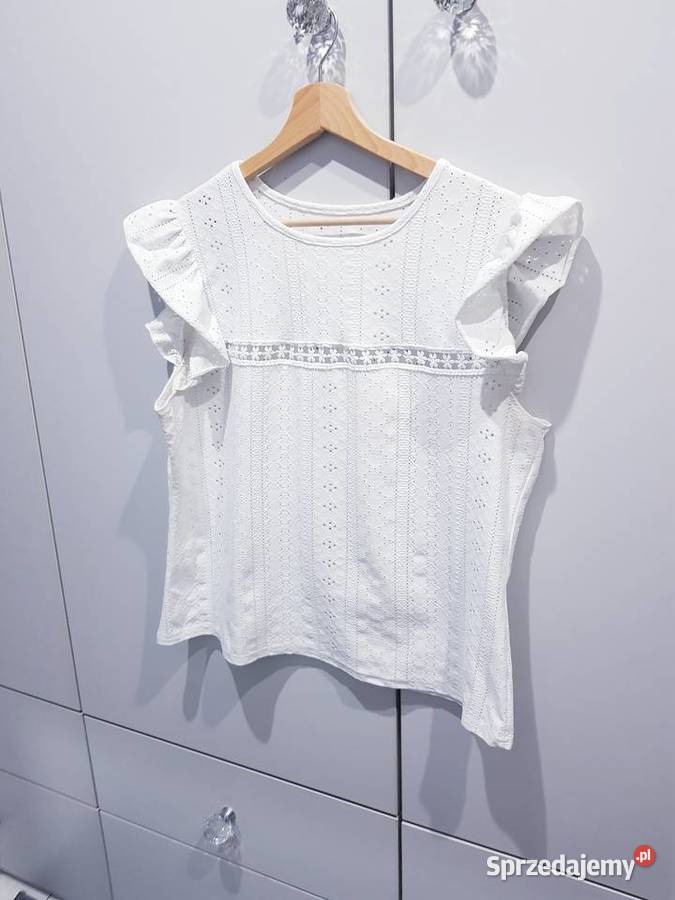 Damska bluzeczka z dziurkowanym motywem Bluzki i koszule