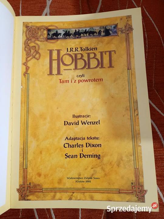 Hobbit J R R Tolkien komiks ilustracje David Komiksy Poznań