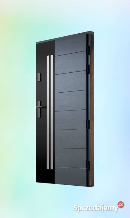 Drzwi Zewnętrzne Wejściowe Drewniane FREZOWANE Drzwi zewnętrzne Ełk