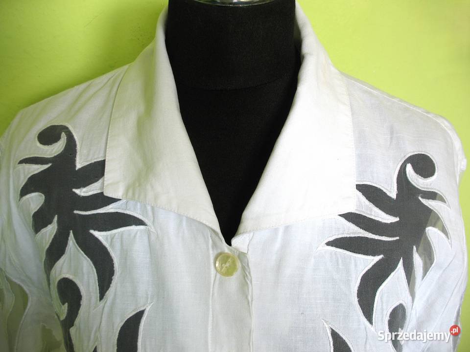 Bluzka bawełna 44 2XL biust 120 biały sprzedam