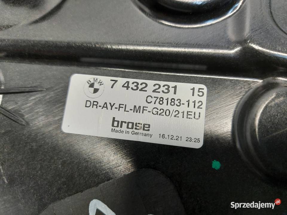 BMW G21 G20 Kombi 330e podnośnik mechanizm szyby sprzedam