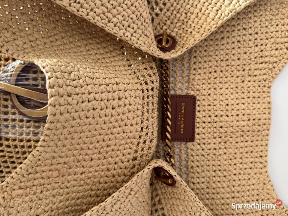 Torba plażowa siatka koszyk icare Raffia ysl Wrocław sprzedam