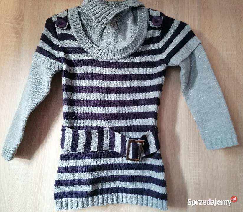 Sukienka Pacific dzianinowa z golfem rozmiar 134 dziewczynka Łódź