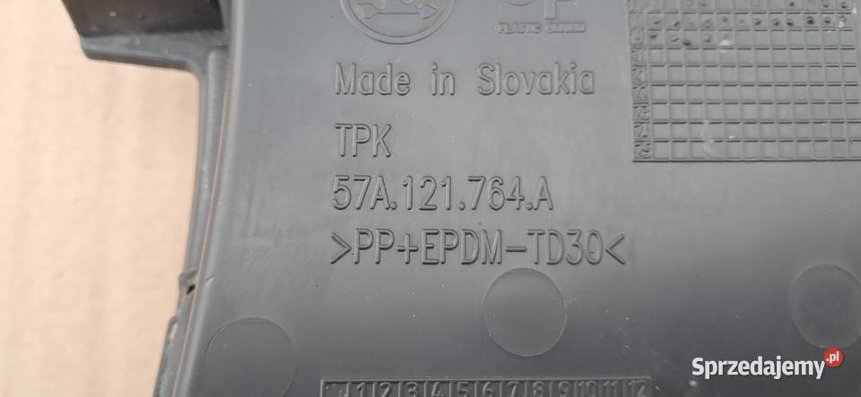 SKODA KAROQ KIEROWNICA WLOT POWIETRZA 57A121764A Trzciel