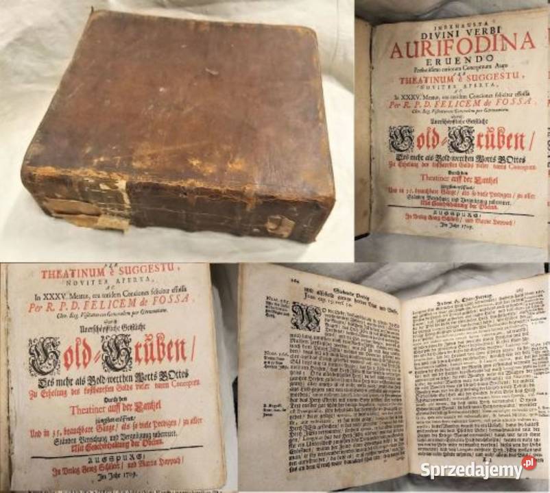 Aurifodina kopalnia złota Dzieło teologiczne F sprzedam