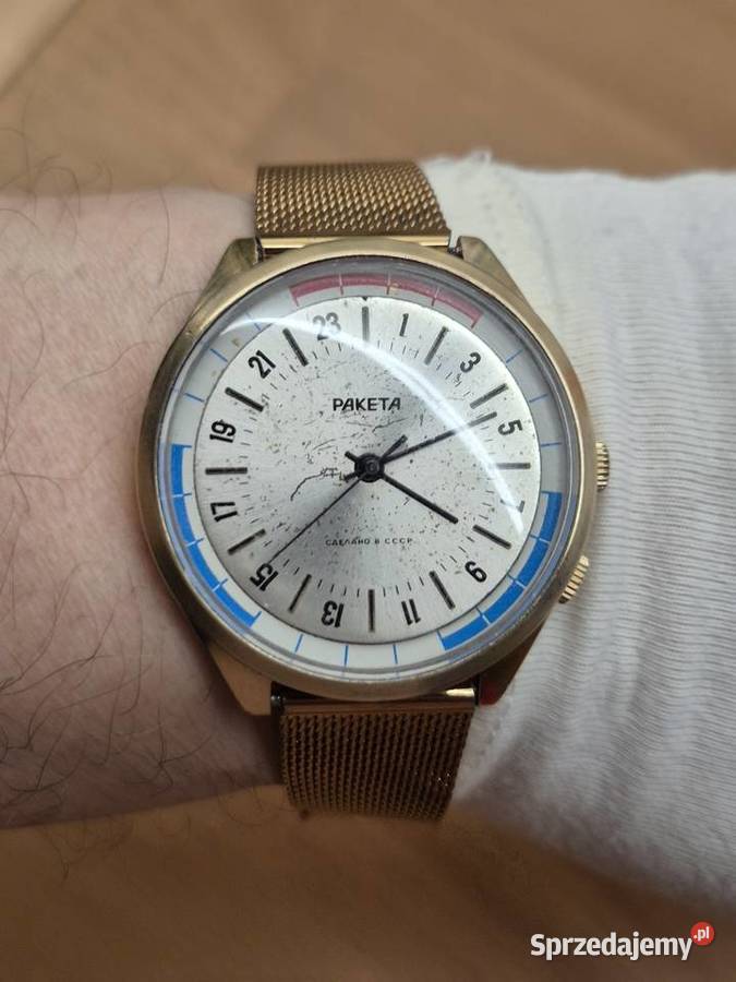 Męski zegarek mechaniczny Raketa Au Męskie Chorzów