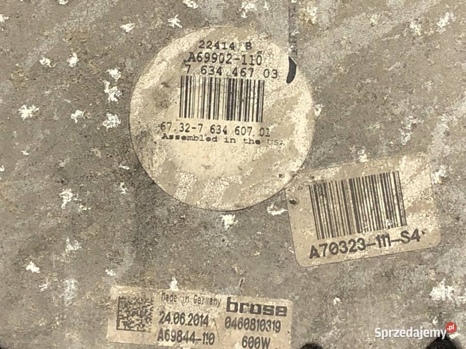 WENTYLATOR CHŁODNICY BMW F16 30 258 7634467 1419 osobowe sprzedam