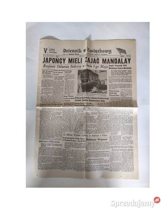archiwalny egzemplarz polonijnej gazety Dziennik świętokrzyskie Kielce