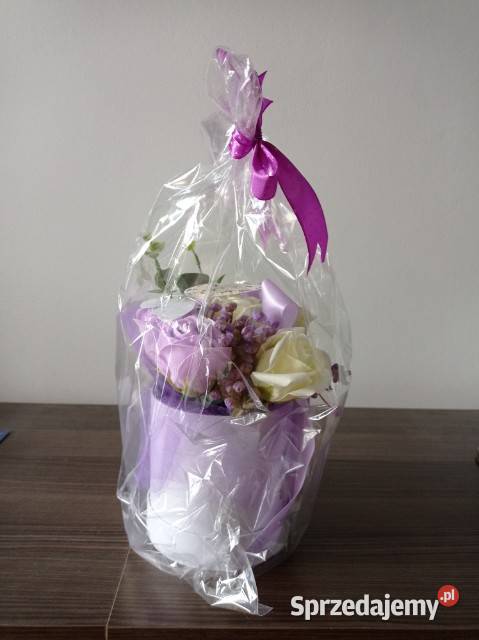 Sztuczne róże w doniczce 7 sztuk Chorzów