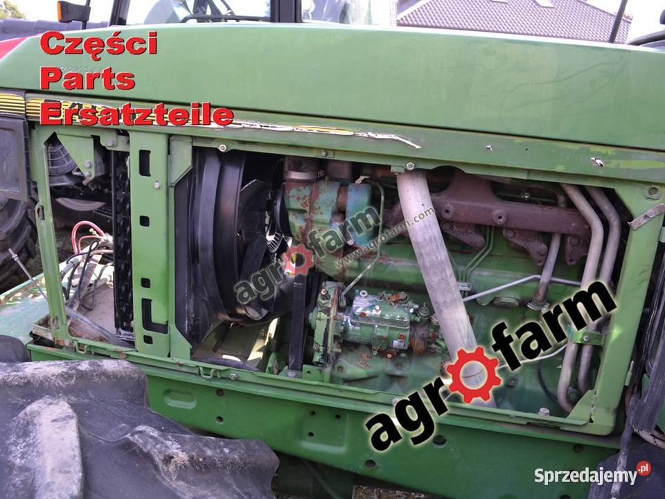 John Deere 6400 części silnik skrzynia biegów Byków