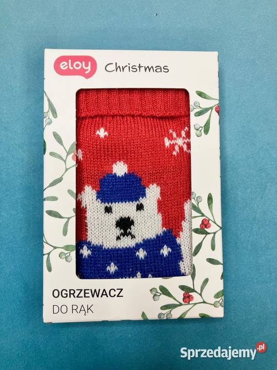 Nowy ogrzewacz do rąk Eloy sweterek zima misio Nisko