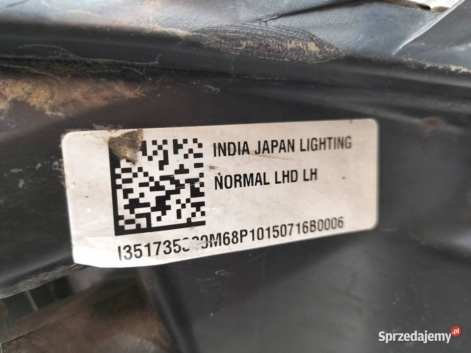 LAMPA PRZÓD LEWA EU USZKODZONA Suzuki Baleno II