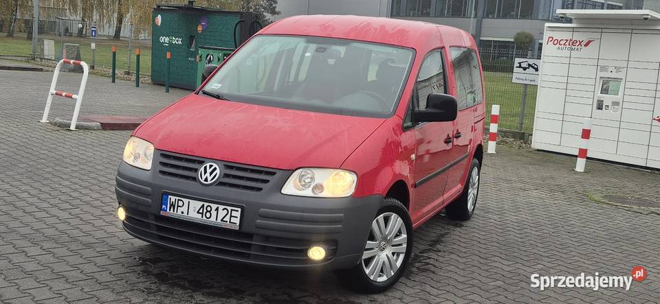 VW Caddy Life 14 MPI 2008r 2x drzwi przesuwne 5 aluminiowe felgi mazowieckie Nasielsk sprzedam