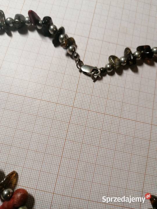 Naszyjnik bursztyn koral korale podlaskie Białystok