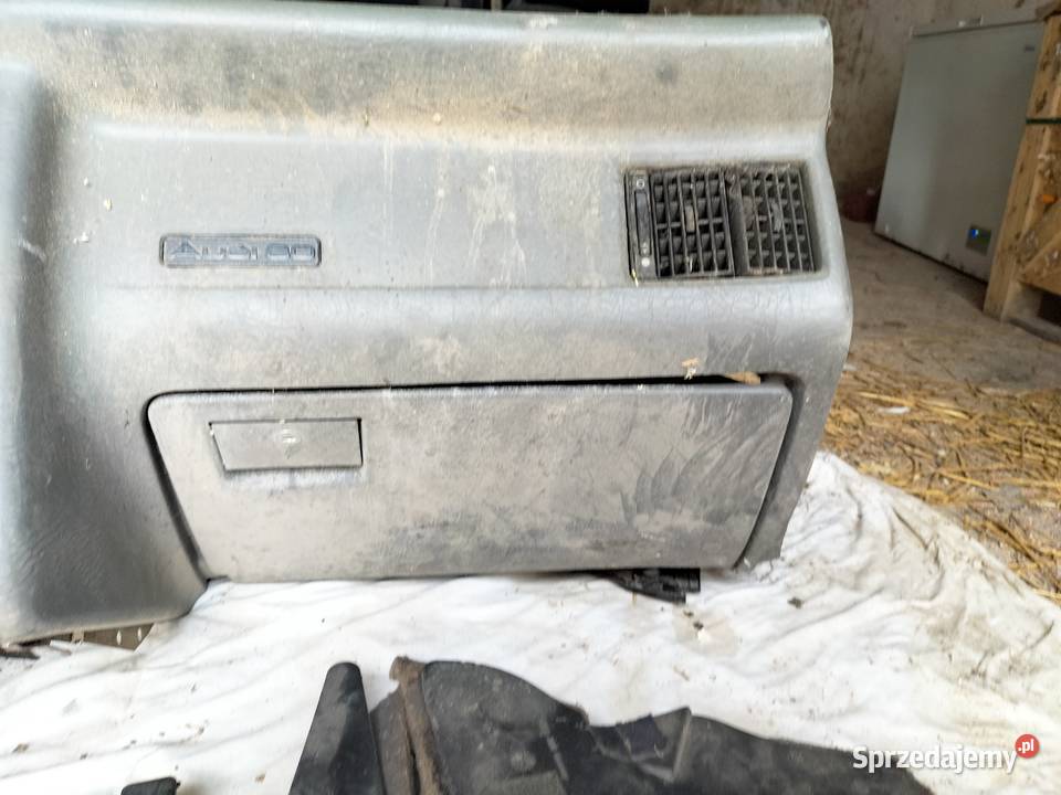Audi 80 B4 80B4 BOCZKI DRZWI SIWA SZARA konsola Kamień-Kolonia