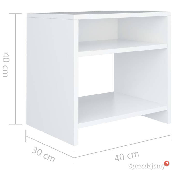 Szafka nocna biała 40x30x40 materiał Nocne Meble Warszawa