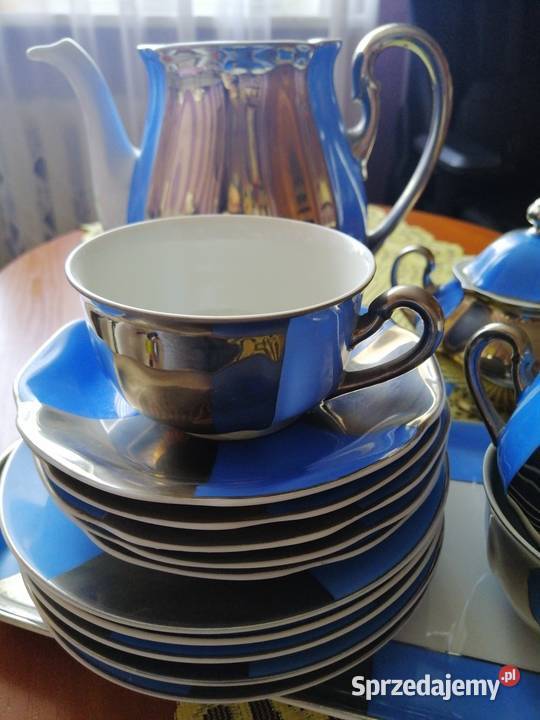Porcelanowy serwis kawowy w stylu Look z czasów Gdynia