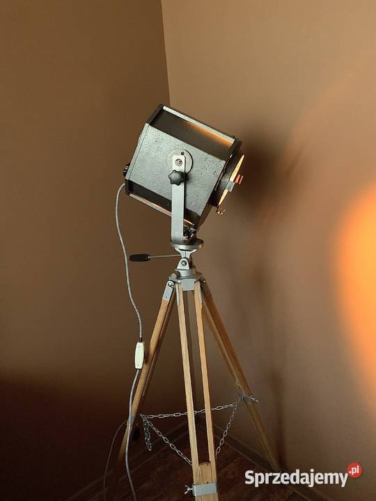 Stara Lampa teatralna PRL Vintage Poznań sprzedam