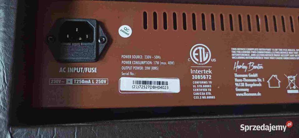 Wzmacniacz do gitary akustycznej HBAC20 łódzkie Tuszyn sprzedam