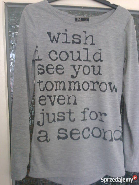 szary tshirt z długim rękawem Troll