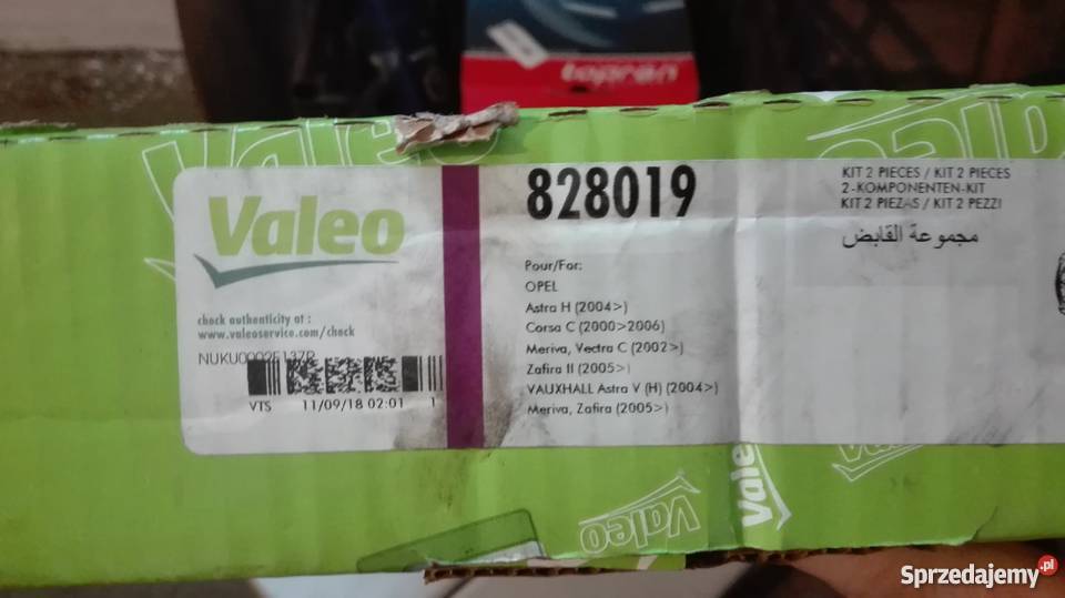 Opel Astra 2006r 16 16V Doćisk sprzęgła Valeo Rok produkcji 2006 wielkopolskie Zbiersk