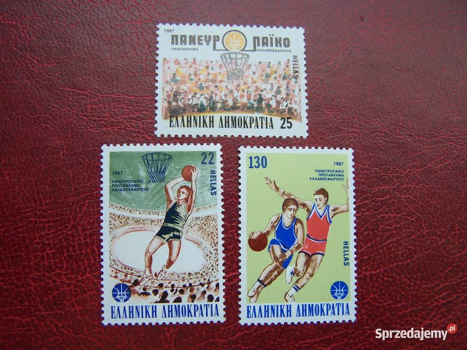 Grecja 1987 MNH Mi 1629/31 Sport Koszykówka