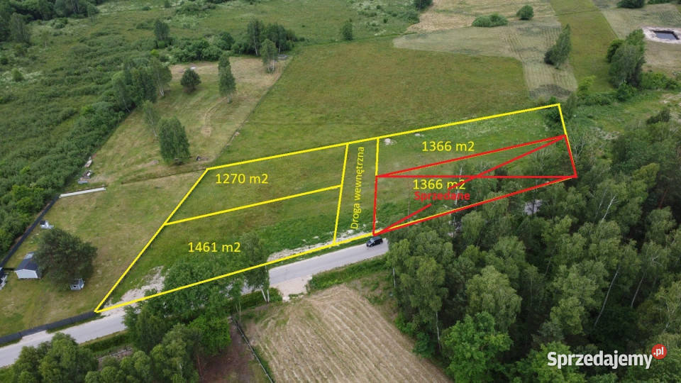 sprzedaży działki 1366m2 Daleszyce 80zł/m2