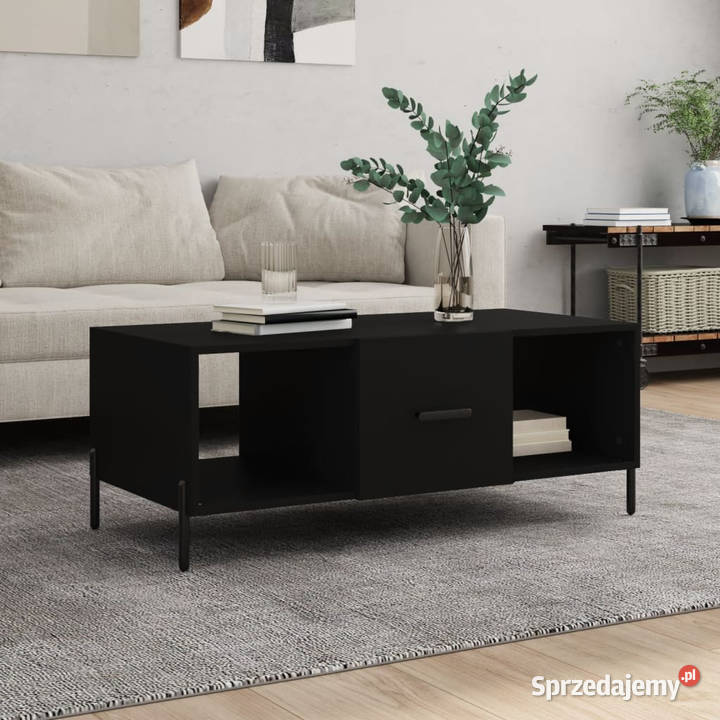 Stolik kawowy czarny 102x50x40 materiał sprzedam