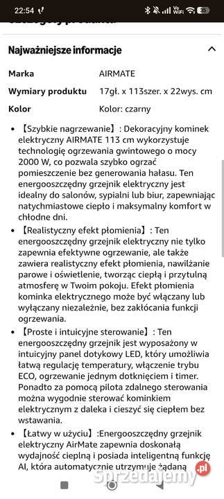 Grzejnik elektryczny czarny połysk Bełchatów