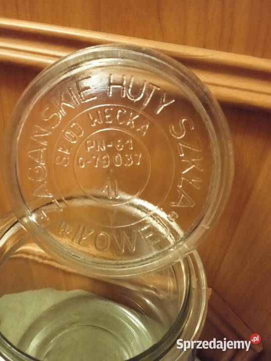 Dwa litrowe słoiki Wecka Żagańskie Huty Szkła w Koźminek
