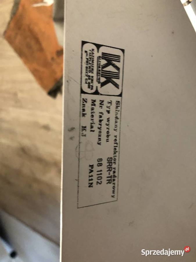 Składany reflektor radarowy SRRTR Straszyn