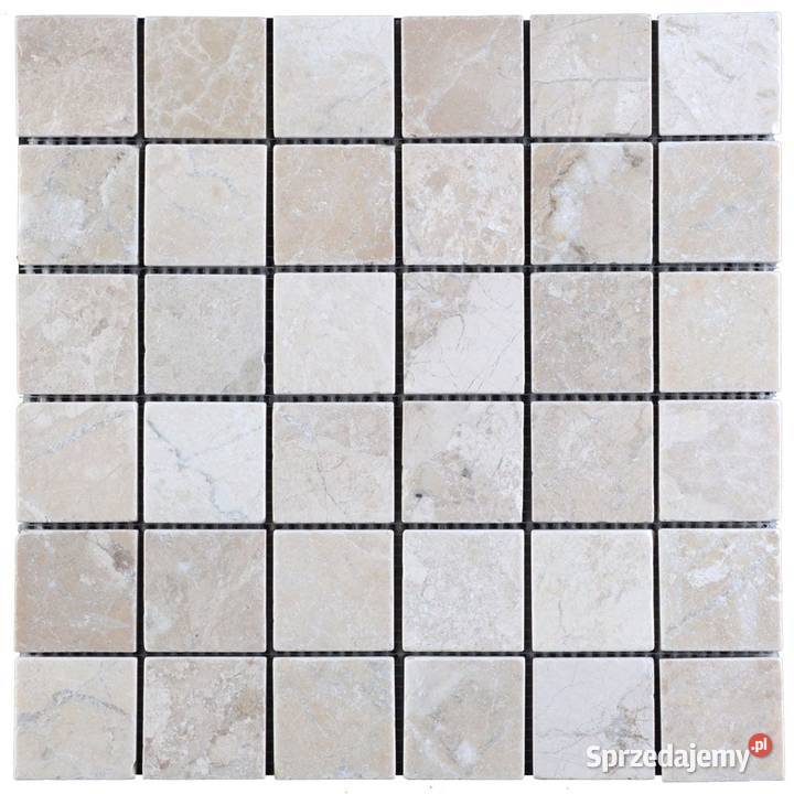Mozaika marmurowa Queen Beige bębnowana pomorskie Rumia