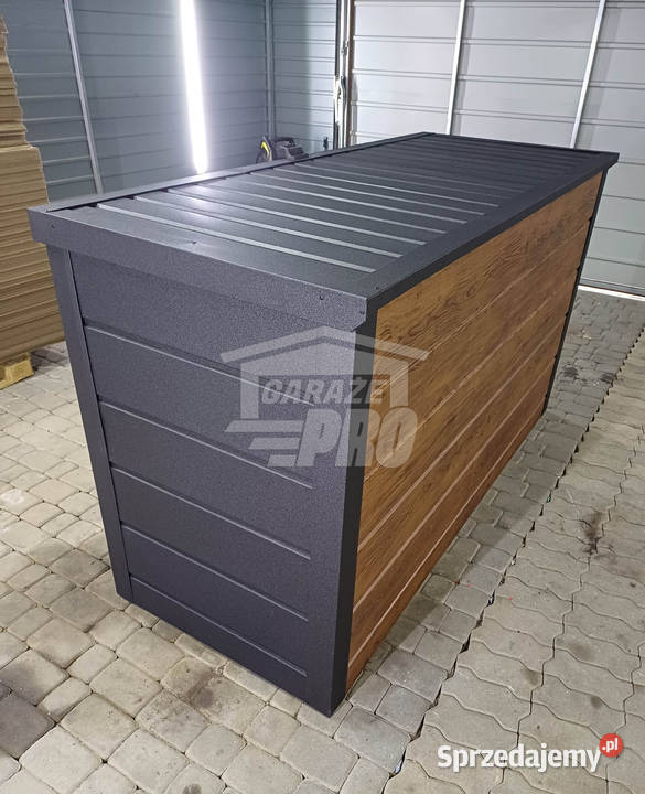 Zabudowa koszy na śmieci wiata obudowa Września