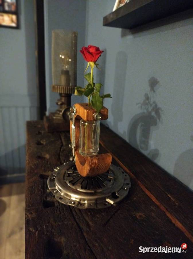 Industrialny wazonik loft vintage retro prezent