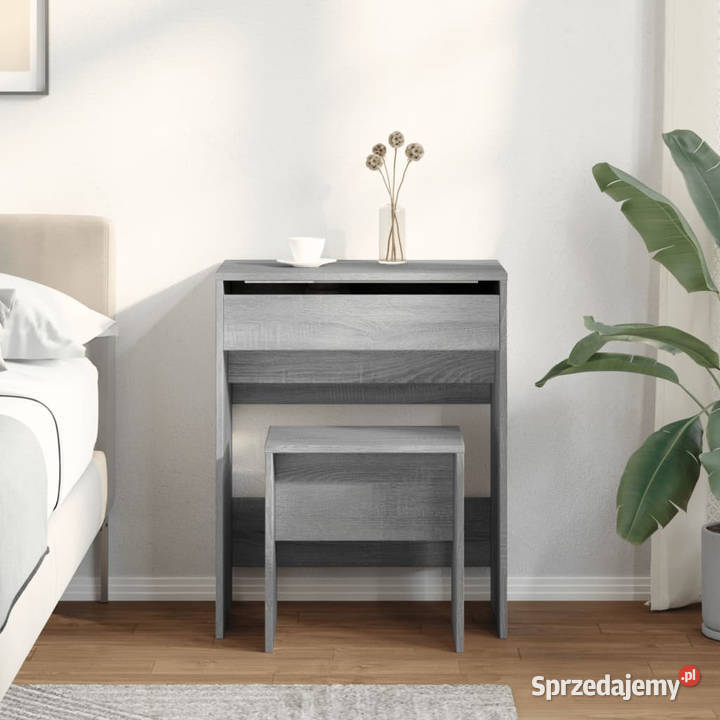 Toaletka ze stołkiem szary dąb sonoma 60x40x1135 Meble sprzedam