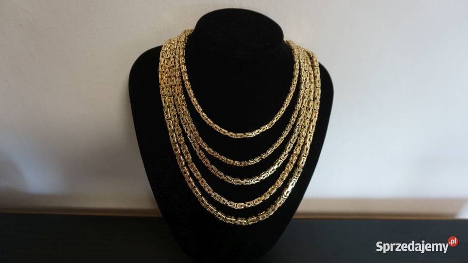 ZŁOTY ŁAŃCUSZEK KRÓLEWSKI SPLOT 150 GRAM NOWY złoto sprzedam