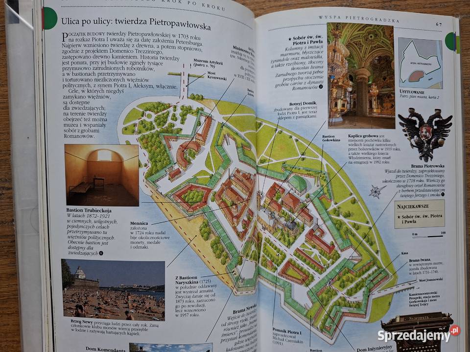 Petersburg Wiedza i Życie miękka z obwolutą Mapy i przewodniki małopolskie Kraków