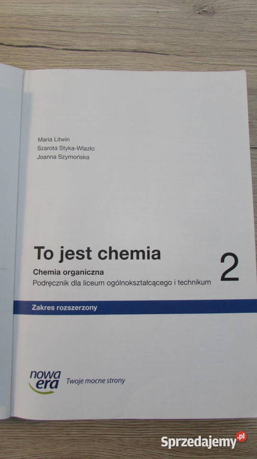 Podręcznik To jest chemia 2 zakres rozszerzony chemia