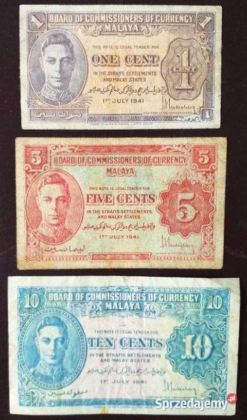 MALAJE BRYTYJSKIE 194115 i 10 centów WYSYŁKA Numizmatyka Człuchów