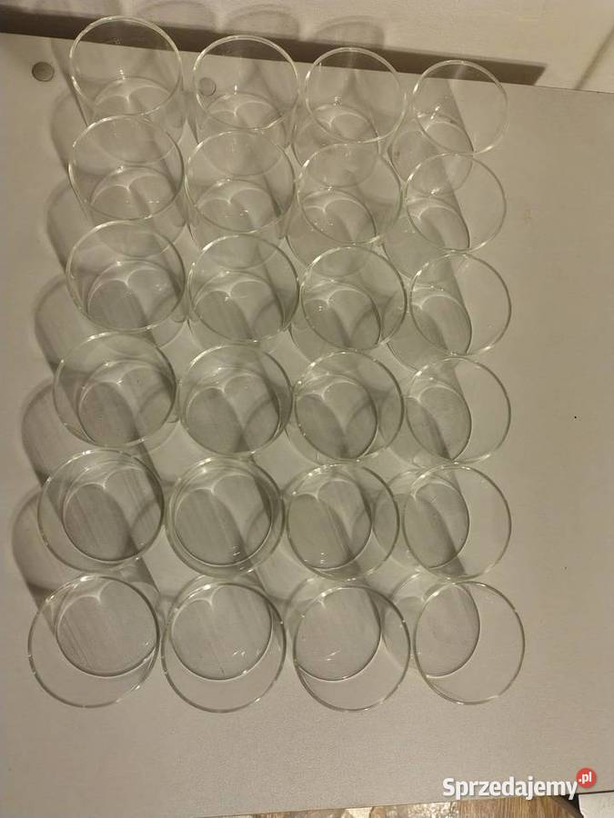 Szklany cylinder przezroczysty szkło bez dna Pozostałe Zawiercie