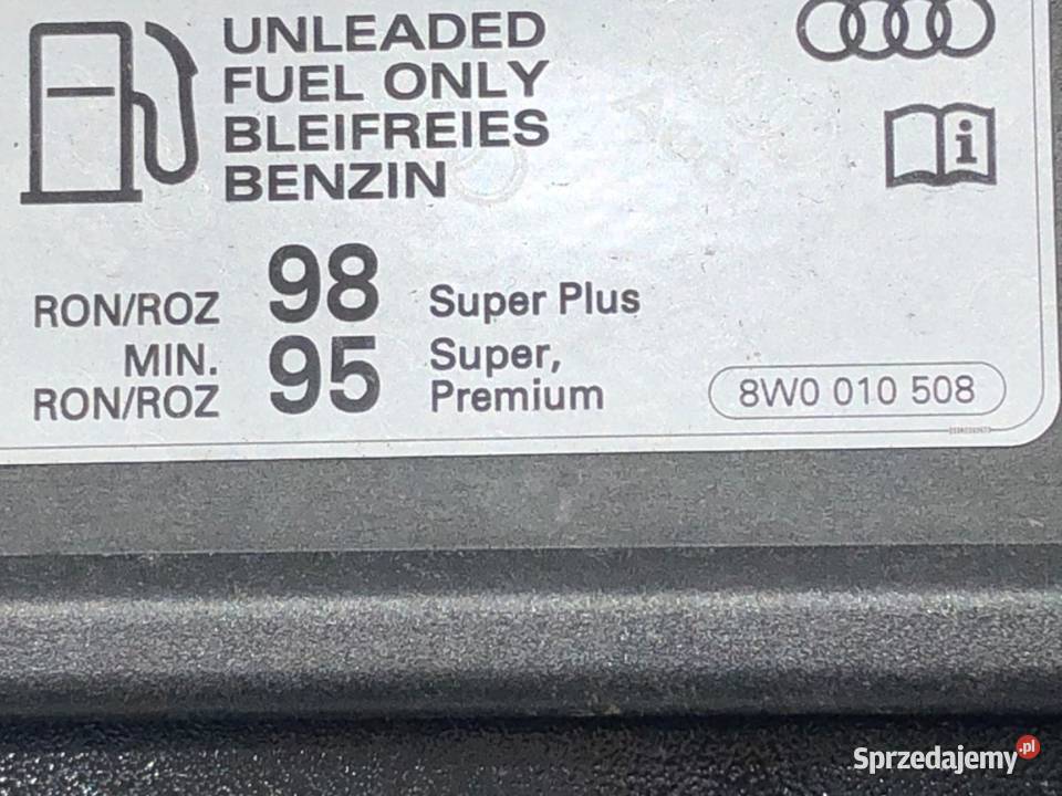 KLAPKA WLEWU PALIWA AUDI A8 D5 4N0809906G Motoryzacja