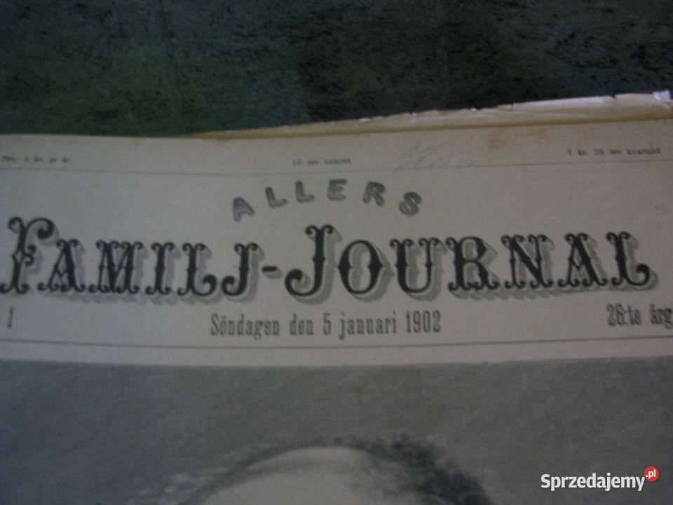 Stary JOURNAL 1902 Stockholm Pozostałe Bielsko-Biała