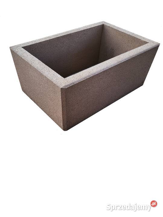 Donice betonowe 60x40x30h gazony ogrodowe Stoczek